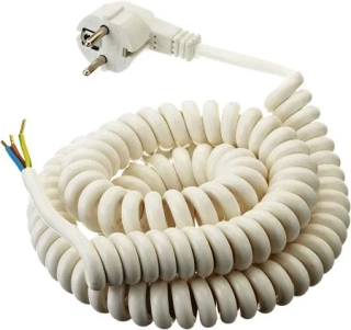 KABEL kroucený přívodní s vidlicí 3X1,5 5M 230V